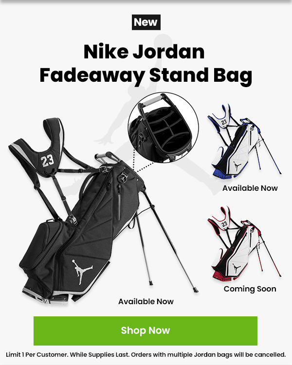 All NEW Jordan Fadeaway Stand Bag Out Now! worldwide golf enterprises